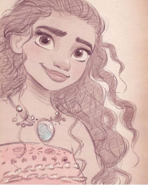 Рисунки Дисней Моана