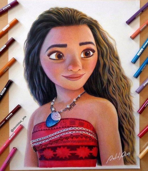 Рисунки Дисней персонажей Моана