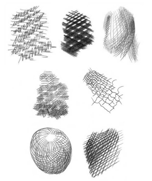 Штрихи гелевой ручкой