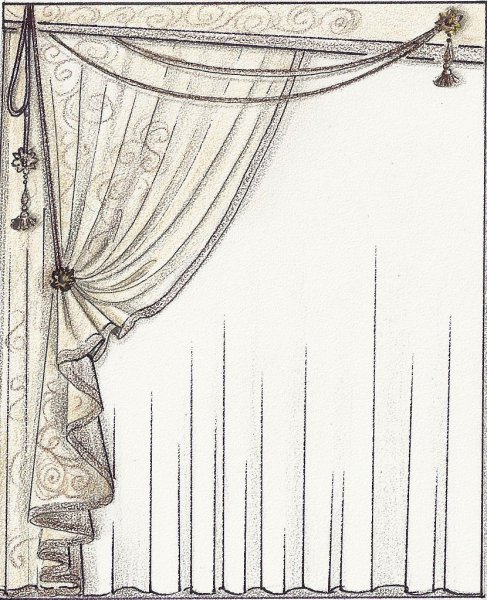 Занавески набросок