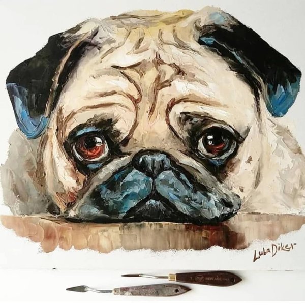 Мопс арт