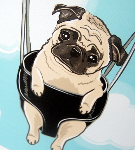 Мопсики милые мультяшные