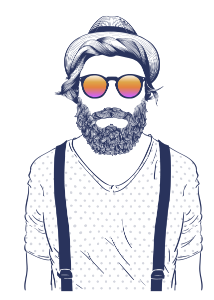 Рисование в стиле хипстер