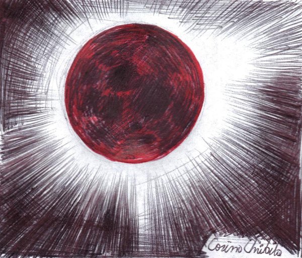 Затмение рисовать