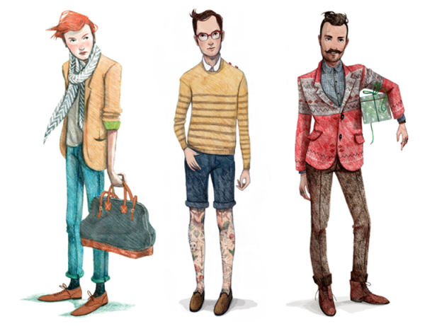 Хипстерские иллюстрации