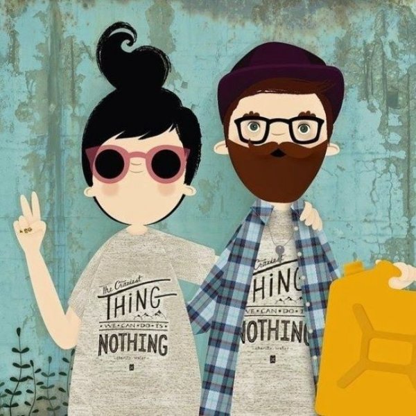 Хипперский стиль рисования