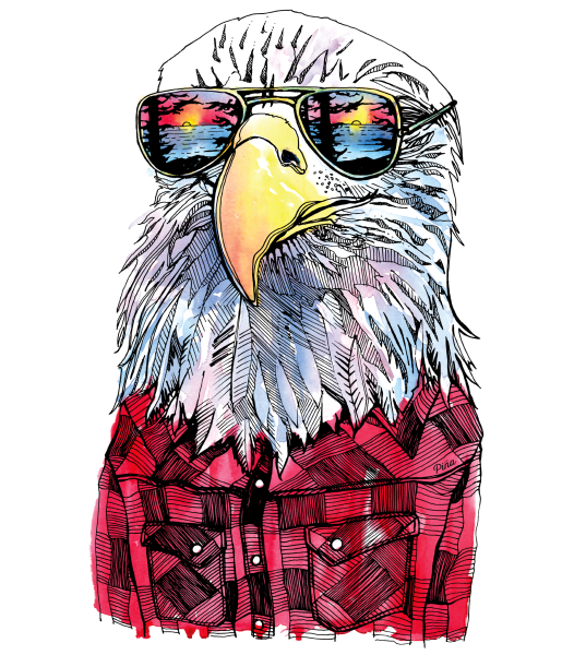 Животные хипстеры арт