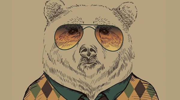 Мишка в очках