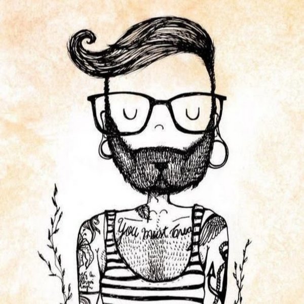 Хипстер мультяшный