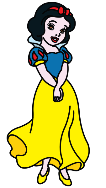 Белоснежка карандашом