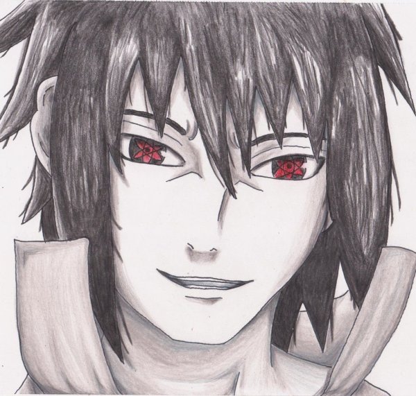 Саске Учиха для срисовки