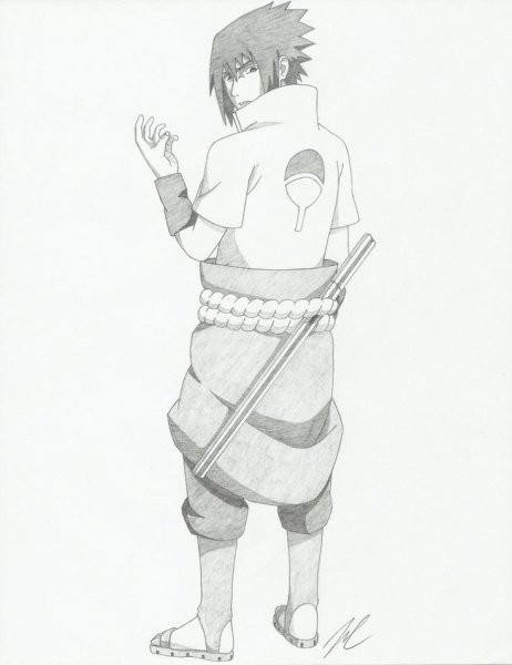 Саске Учиха скетч