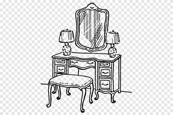 Раскраска мебель для малышей