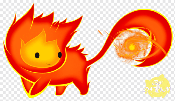 Мультяшный огонек