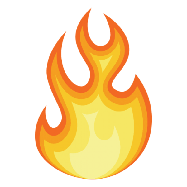 Пламя мультяшное