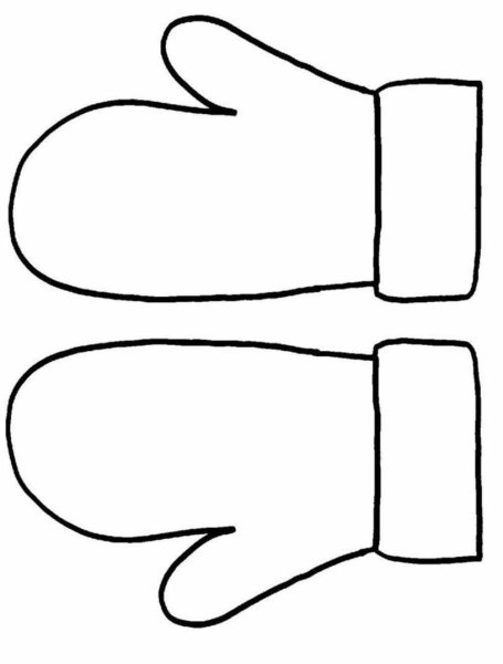 Контур варежек