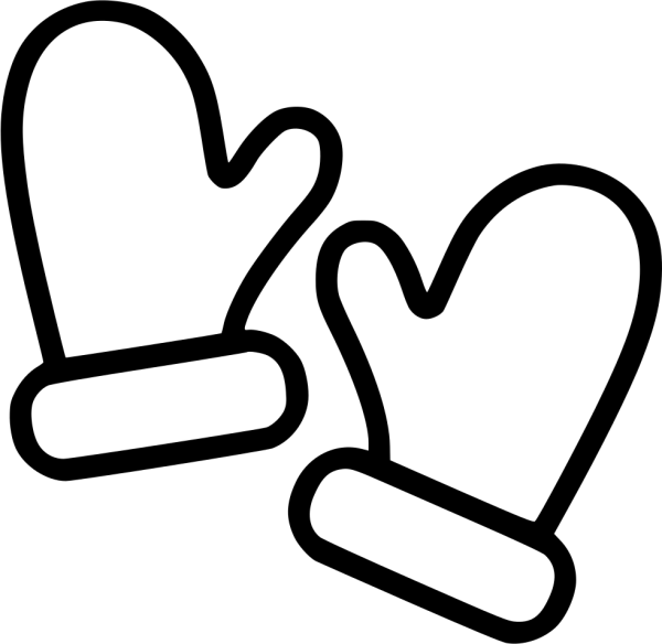 Силуэт варежек