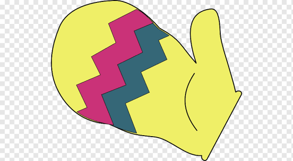 Варежка для детей на прозрачном фоне