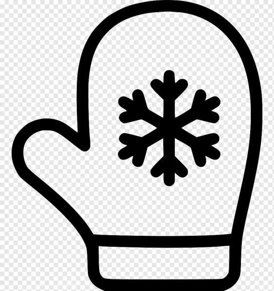 Варежка для раскрашивания для детей