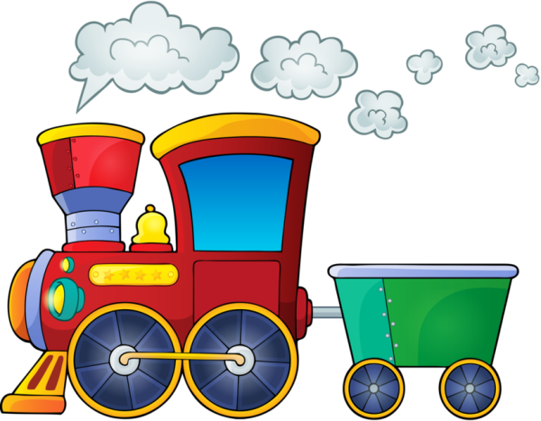 Паровоз мультяшный