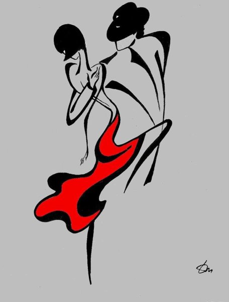 Татьяна Марковцева танцы Силуэтная живопись