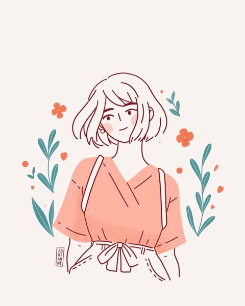 Рисунок девочки в стиле софт