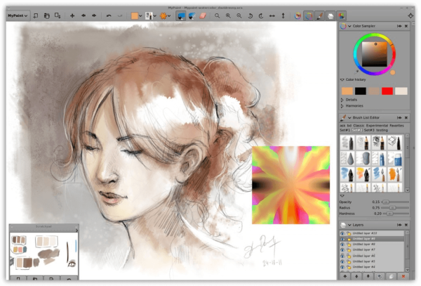 Краска MYPAINT палитра