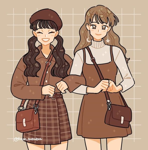 Рисунок девочки в стиле софт