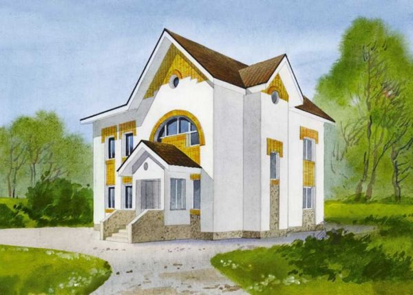 Рисованные фасады домов