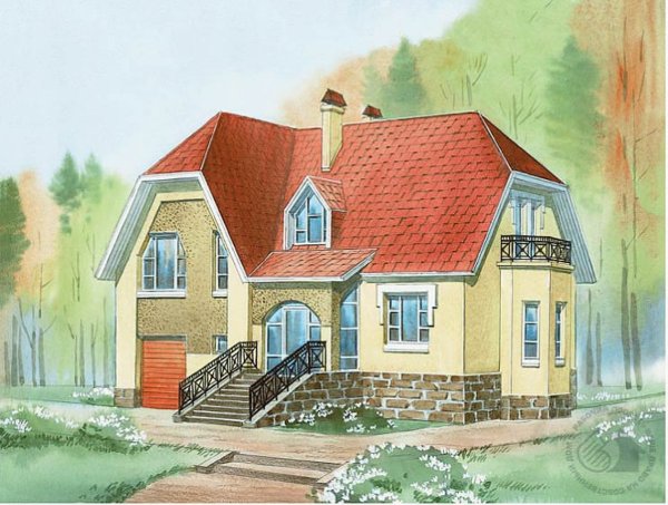 Коттедж рисунок