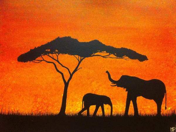 Африканские пейзажи в живописи