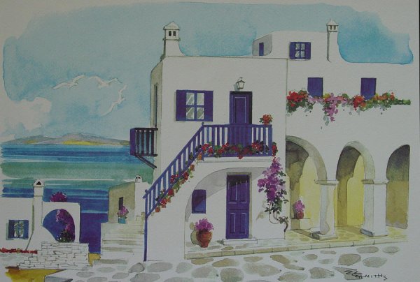 Акрополь древняя Греция живопись