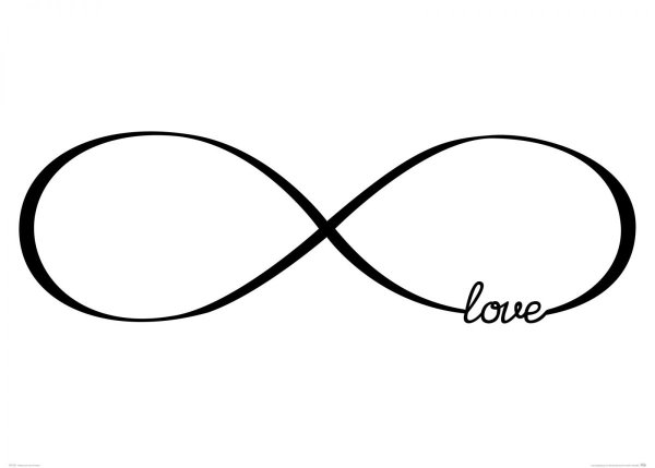 Знак бесконечности на прозрачном фоне