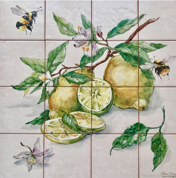 Плитка с фруктами