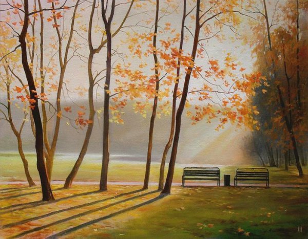Художник Ревенков Павел осенний парк