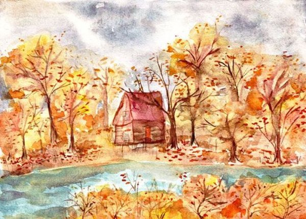 Осенний пейзаж детский сад