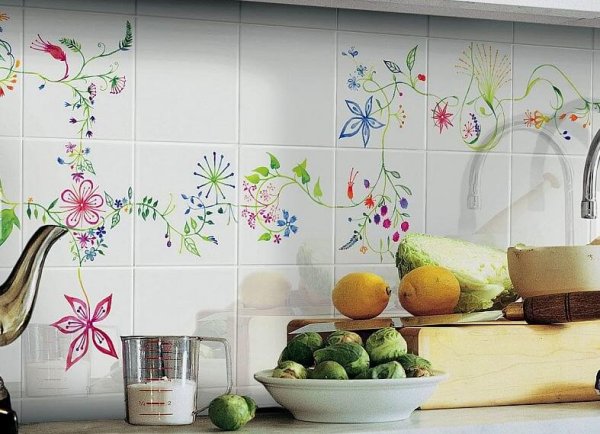Наклейки на кафельную плитку для кухни