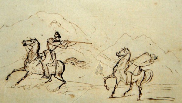 Картина Лермонтова Аммалат Бек