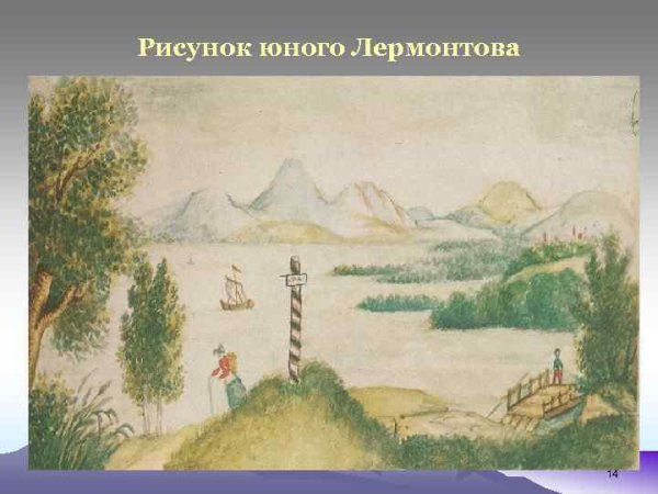Рисунки Лермонтова Михаила Юрьевича