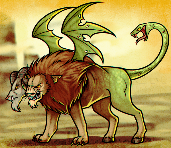 Химера карандашом