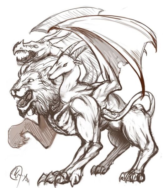 Химера эскиз