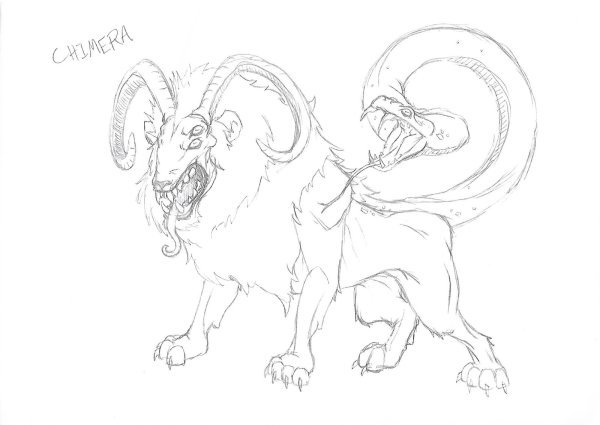 Химера раскраска