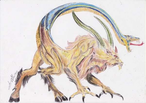 Химера раскраска