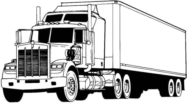 Грузовик схематичное изображение