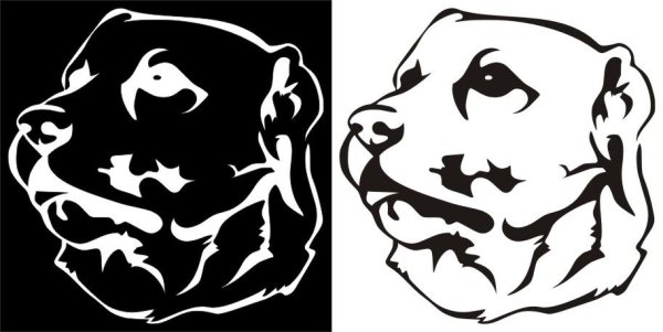 Среднеазиатская овчарка контур