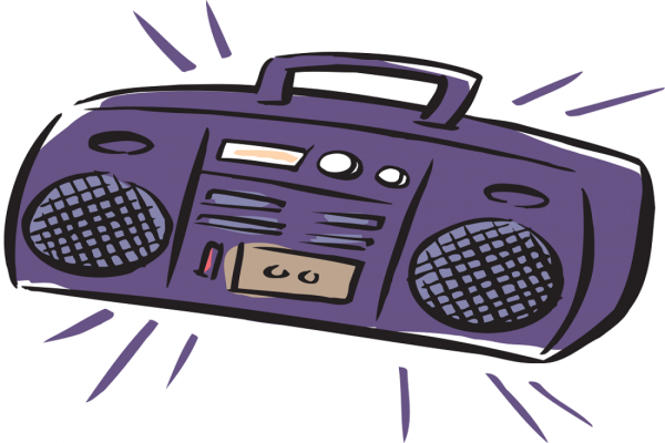 Магнитофон нарисованный