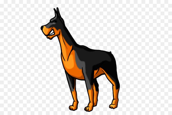 Доберман мультяшный