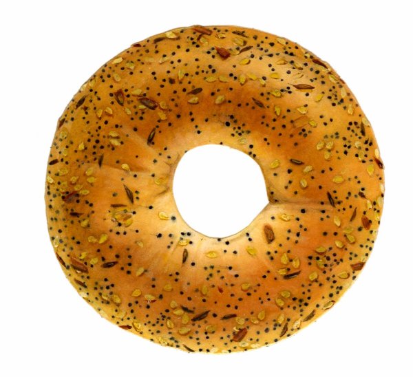 Бублик на белом фоне