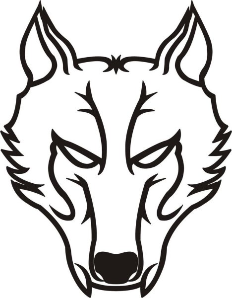 Волк рисунок