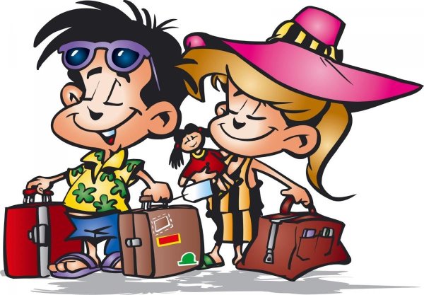 Турист мультяшный